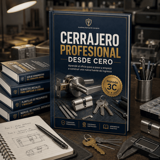 Cerrajero profesional + 4 bonus + diploma certificado